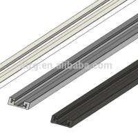 Patented design 2 wires DC power track power rail for LED strip lighting